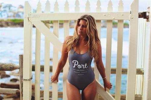 Natasha Oakley in a bikini