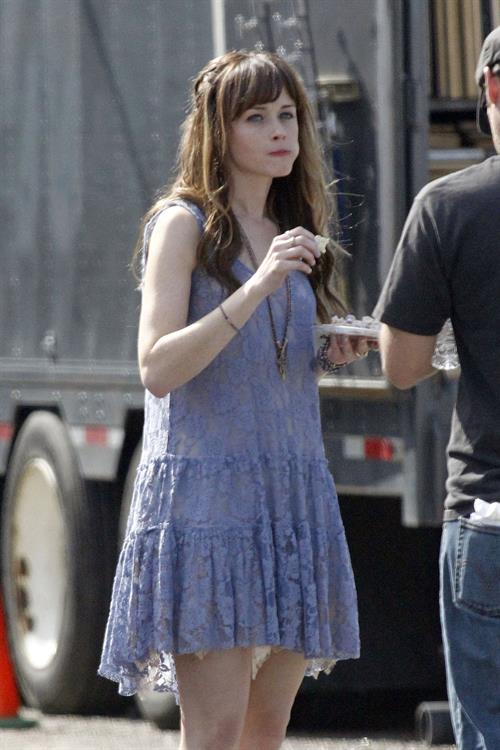 Alexis Bledel on the set of 'Remember Sunday' in New Orleans January 25, 2013
