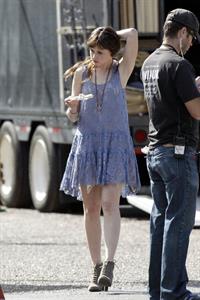 Alexis Bledel on the set of 'Remember Sunday' in New Orleans January 25, 2013