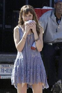 Alexis Bledel on the set of 'Remember Sunday' in New Orleans January 25, 2013