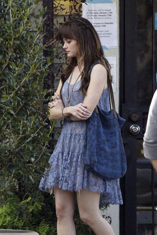 Alexis Bledel on the set of 'Remember Sunday' in New Orleans January 25, 2013