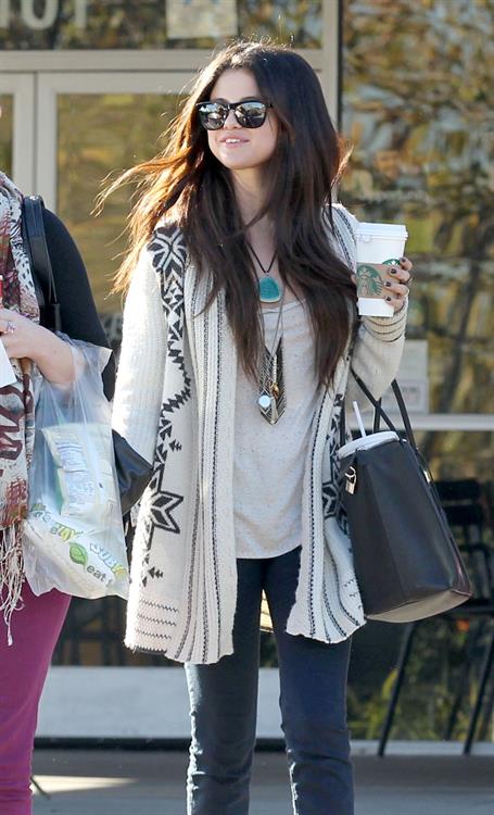 Selena Gomez in Burbank January 16, 2013 