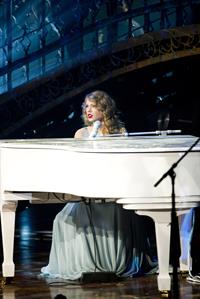 Taylor Swift and Selena Gomez performing at Madison Square Garden in New York, November 11, 2011 