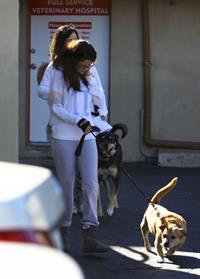 Selena Gomez taking her dogs to a Veterinary Clinic in Encino, November 24, 2012 
