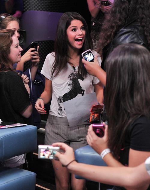 Selena Gomez Pictures Selena Gomez visits New Music Live, August 24, 2011