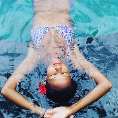 Ariela Oliveira in a bikini