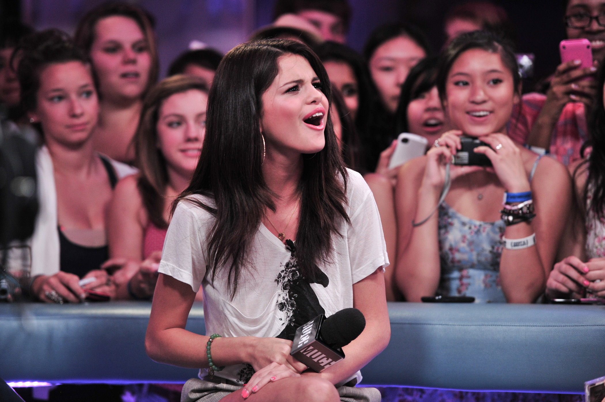 Selena Gomez visits New Music Live, August 24, 2011 