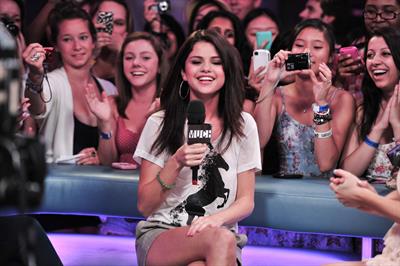 Selena Gomez visits New Music Live, August 24, 2011 