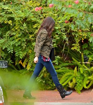 Selena Gomez at a gas station in Los Angeles November 17, 2012 