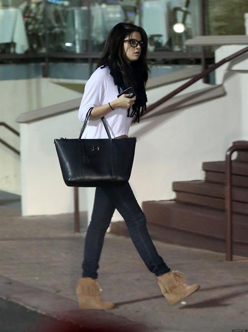 Selena Gomez at Yamato restaurant in Encino November 16, 2012 