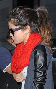 Selena Gomez arriving at her hotel in New York November 11, 2012