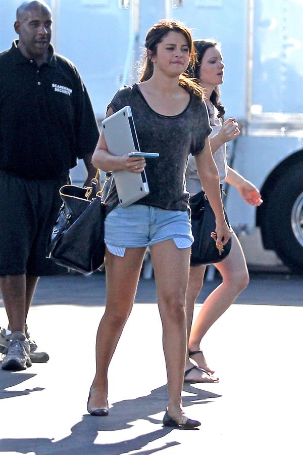 Selena Gomez on the set of 'Parental Guidance' in Los Angeles, August 22, 2012