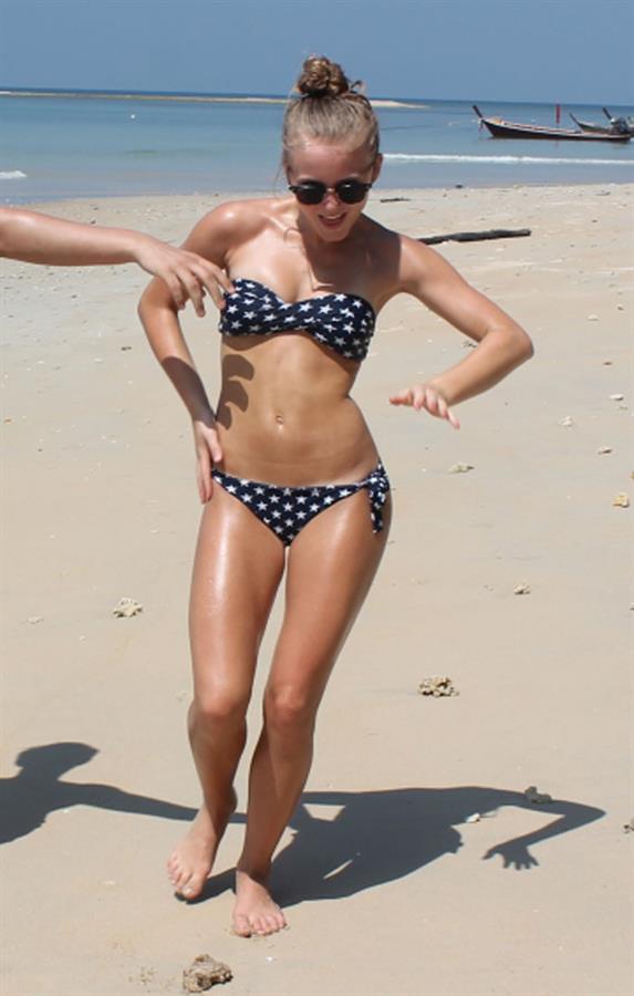 Zara Larsson in a bikini