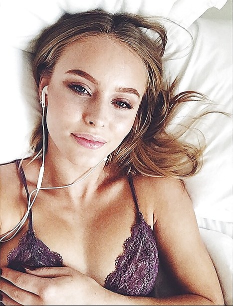 Zara Larsson in lingerie