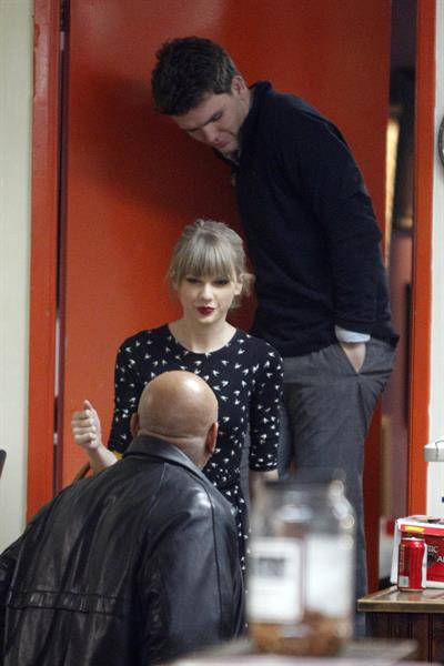 Taylor Swift - at Shamrock Tattoo 12/18/12  