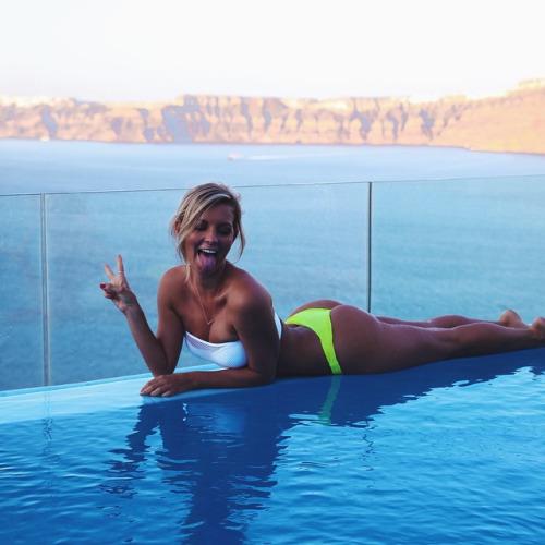 Hannah Polites in a bikini