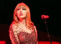 Taylor Swift on stage at the KIIS FM 2012 Jingle Ball concert at Nokia Theatre in Los Angeles - December 1, 2012 