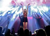 Taylor Swift on stage at the KIIS FM 2012 Jingle Ball concert at Nokia Theatre in Los Angeles - December 1, 2012 