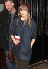 Taylor Swift leaving her hotel in New York City April 12, 2012