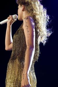 Taylor Swift performing live at Prudential Center in Newark July 19, 2011