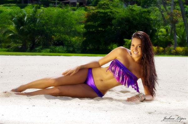 Marine Simoneau in a bikini