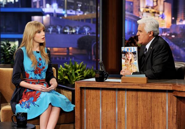 Taylor Swift the Tonight Show with Jay Leno February 20, 2012 