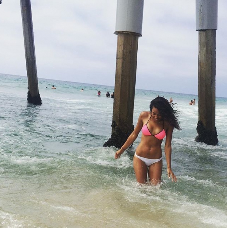 Kylie Bunbury in a bikini