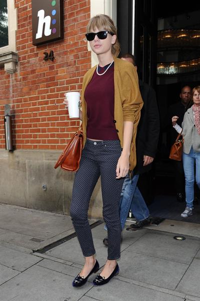 Taylor Swift out and about in London October 4, 2012 