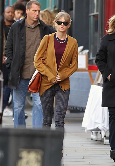Taylor Swift out and about in London October 4, 2012 