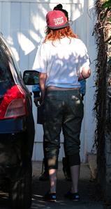 Kristen Stewart outside her home in LA 2/26/13 