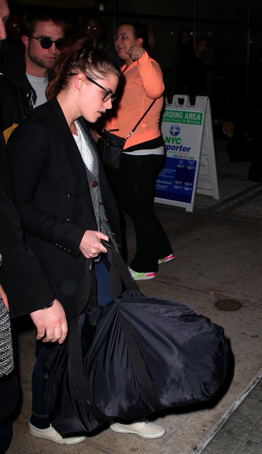 Kristen Stewart at JFK Airport in New York City 11/23/12 