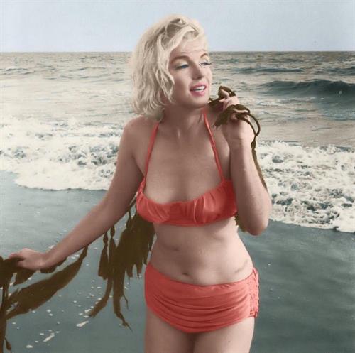 Marilyn Monroe in a bikini