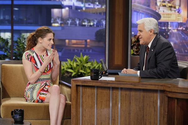 Kristen Stewart The Tonight Show with Jay Leno 11/5/12