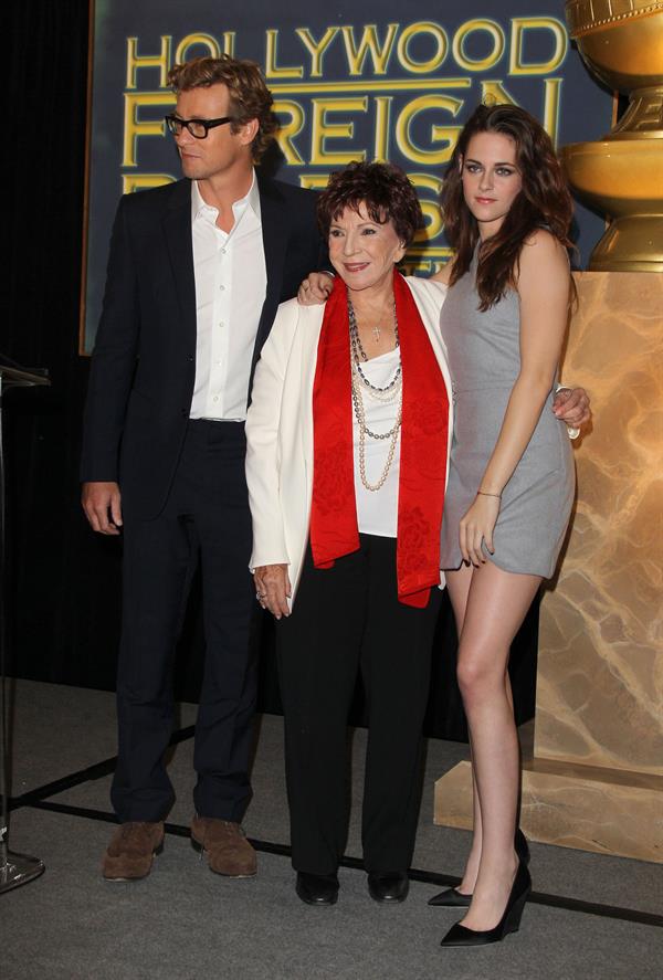 Kristen Stewart at Hollywood Foreign Press Association's Cecil B. Demille Award presentation in Beverly Hills 11/1/12