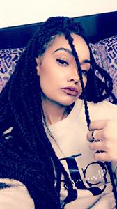 Leigh Anne Pinnock taking a selfie