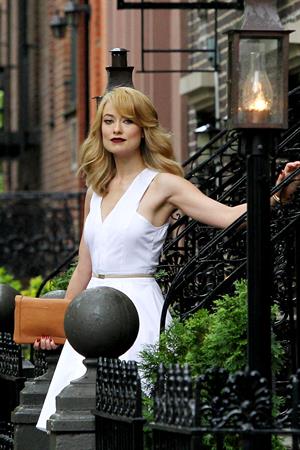 Olivia Wilde on the set of her new Revlon commercial in New York City 2/5/2012 