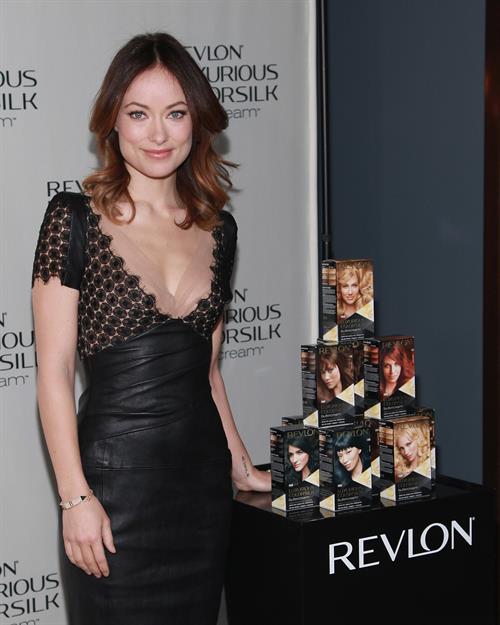 Olivia Wilde at the Revlon Luxurious ColorSilk Buttercream launch in NYC 07.02.13 