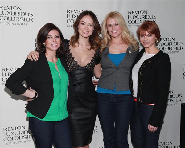 Olivia Wilde at the Revlon Luxurious ColorSilk Buttercream launch in NYC 07.02.13 