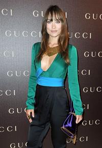 Olivia Wilde Gucci dinner at the Italian Embassy in Paris January 25, 2011 
