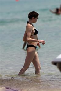 Anne Hathaway on a Beach in Miami 11 05 12 