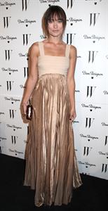 Olivia Wilde W Magazine Golden Globe party at Chateau Marmont on January 14, 2011