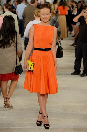 Olivia Wilde Ralph Lauren Spring 2013 fashion show, New York - September 13, 2012 