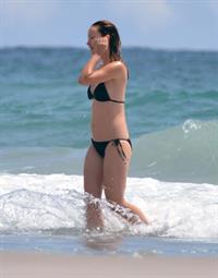 Olivia Wilde in a Bikini on the beach in Wilmington,North Carolina 8/22/12 