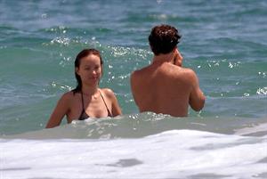 Olivia Wilde in a Bikini on the beach in Wilmington,North Carolina 8/22/12 