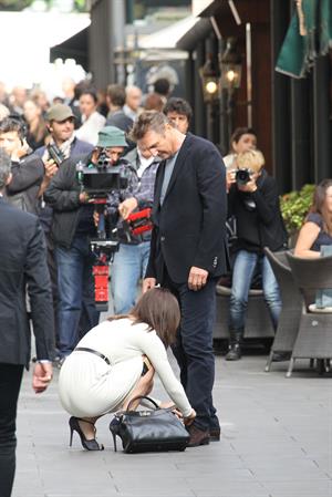Olivia Wilde Filming  Third Person  in Rome (10/17/12) 