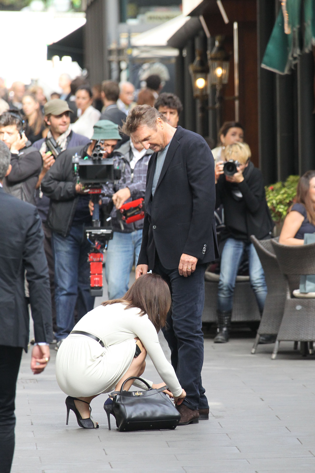 Olivia Wilde Filming  Third Person  in Rome (10/17/12) 