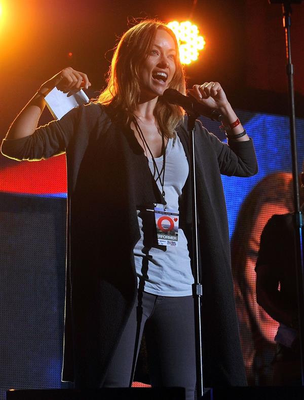 Olivia Wilde The Global Citizen Festival in Central Park to End extreme poverty on September 29, 2012 