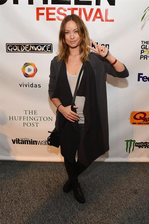 Olivia Wilde The Global Citizen Festival in Central Park to End extreme poverty on September 29, 2012 