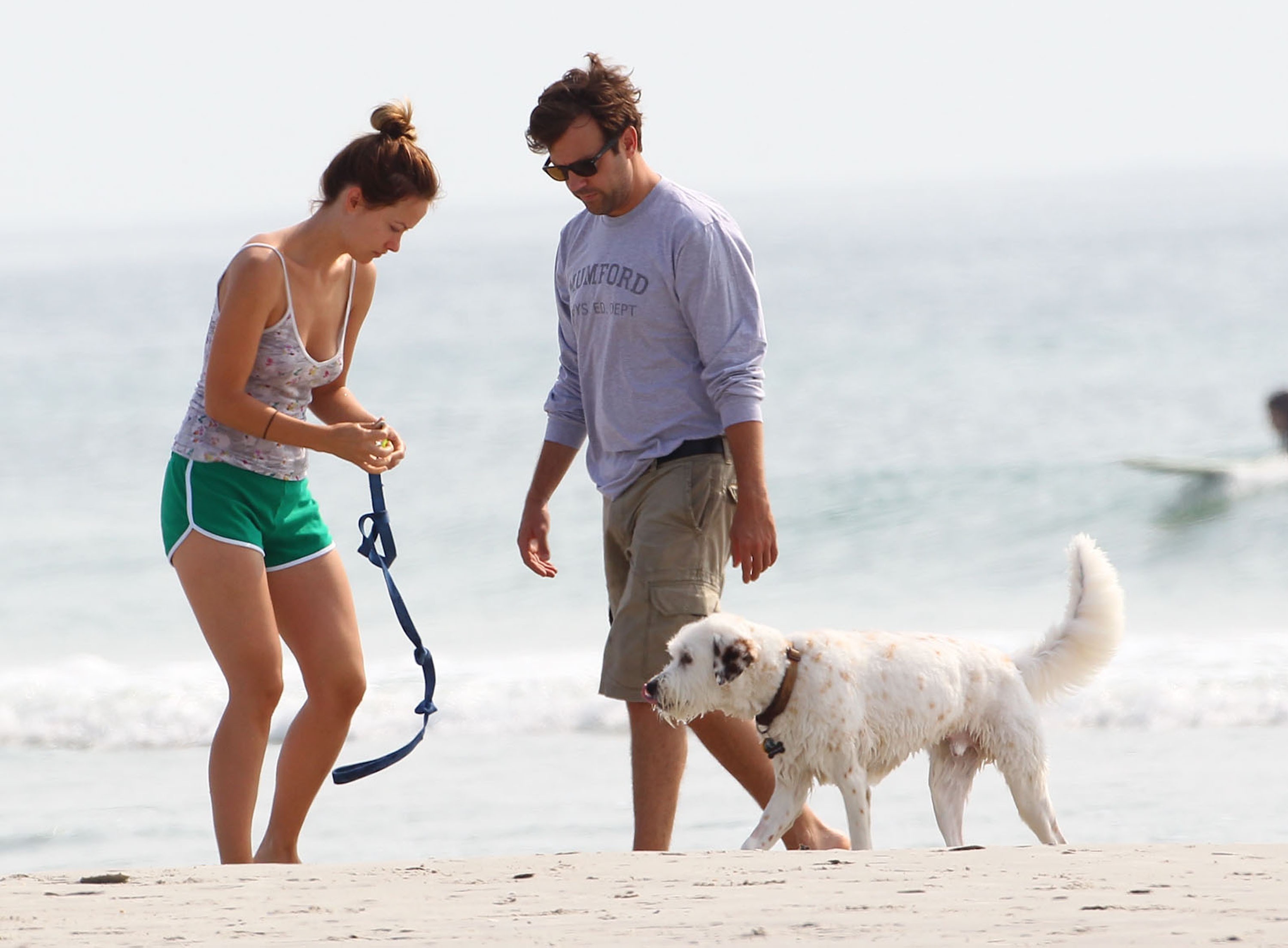 Olivia Wilde - on the beach in Wilmington,North Carolina - August 18 2012