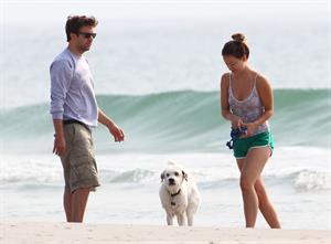 Olivia Wilde - on the beach in Wilmington,North Carolina - August 18 2012